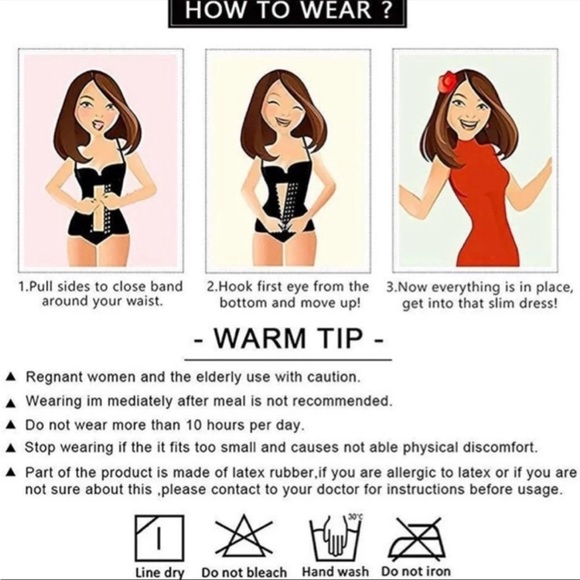 NEW Waist Cincher Latex Trimmer Corset Body Shaper - Picture 7 of 10